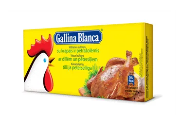 Vištienos sultinys GALLINA BLANCA su krapais (12 kub.), 120 g