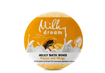 Vonios burbulas MILKY DREAM Milky Papaja&Mangas, 100 g