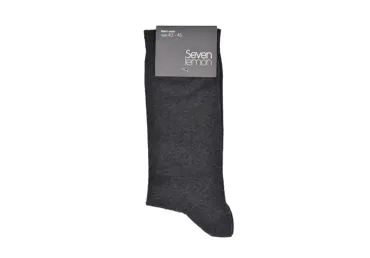 Vyr. kojinės SEVEN LEMON, dydis 43-45, tam. pilkos, 1 pora, 1 vnt.