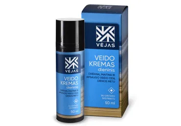 Vyriškas dieninis veido kremas VĖJAS su gintaro ekstraktu, 50 ml