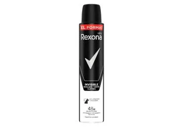 Vyriškas purškiamas dezodorantas REXONA INVISIBLE ON BLACK+WHITE, 200 ml