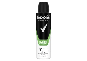 Vyriškas purškiamas dezodorantas REXONA INVISIBLE BLACK & WHITE, 150 ml