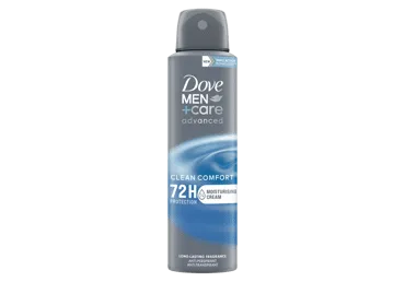Vyriškas purškiamasis dezodorantas DOVE CLEAN COMFORT, 150 ml