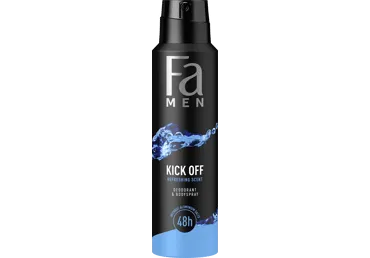 Vyriškas purškiamasis dezodorantas FA MEN KICK OFF, 150 ml