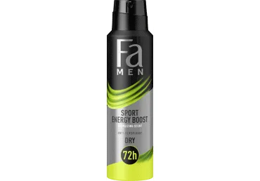 Vyriškas purškiamasis dezodorantas FA MEN SPORT ENERGY BOOST, 150 ml