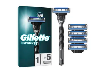 Vyriškas sisteminis skustuvas GILLETTE MACH3, 5 galvutės, 1 vnt.