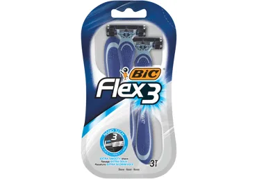 Vyriški vienkartiniai skustuvai BIC FLEX3 COMFORT, 3 vnt.