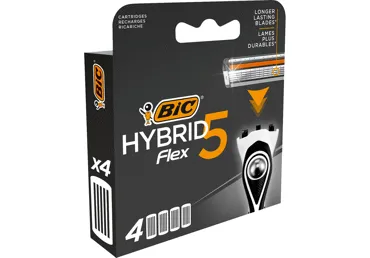 Vyriško skustuvo galvutės BIC FLEX5HYBRID, 4 vnt.
