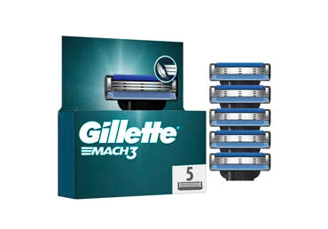 Vyriško skustuvo galvutės GILLETTE MACH3, 5 vnt., 5 vnt.