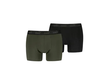 Vīriešu bokseršorti PUMA 2gab. melni zaļi M