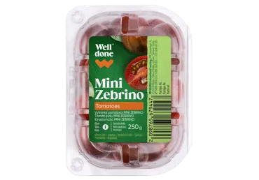 Vyšniniai pomidorai ZEBRINO WELL DONE, 250 g