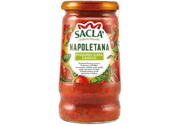 Vyšninių pomidorų padažas su bazilikais SACLA NAPOLETANA, 350 g