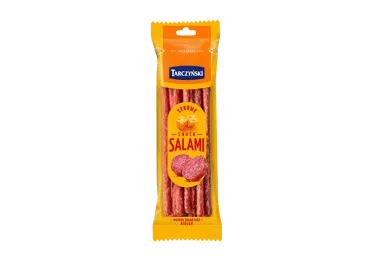 Vytintos kiaulienos lazdelės su sūriu TARCZYNSKI SALAMI, II r., 80 g