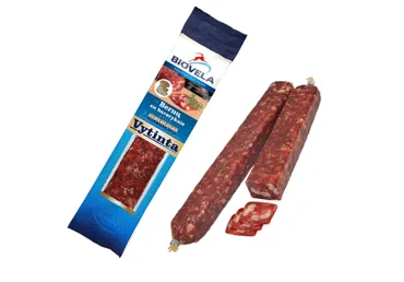 Vytinta BERNŲ dešra su baravykais BIOVELA, a. r., 200 g