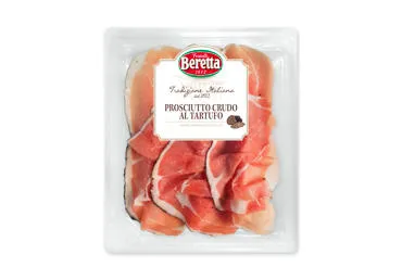 Vytintas BERETTA kiaulienos kumpis PROSCIUTTO CRUDO su trumais, nerūš., 80 g