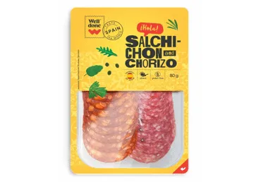 Vytintos dešros SALCHICHON ir CHORIZO WELL DONE, nerūš., 80 g