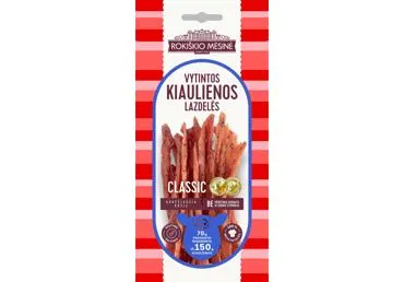 Vytintos kiaulienos lazdelės CLASSIC, a. r., 70 g