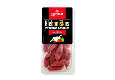 Vytintos KLEBONIŠKOS KLASIKINĖS dešrelės, a. r., 150 g