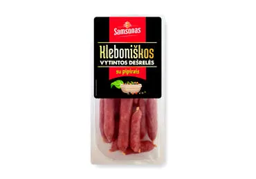 Vytintos KLEBONIŠKOS mini dešrelės su pipirais, a.r., 150 g