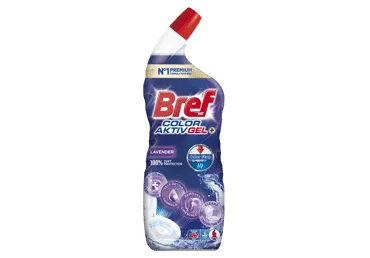 WC valiklis BREF EXCELLENCE COLOR AKTIV+ LAVENDER, 700 ml