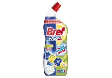 WC valiklis BREF Power Aktiv Gel, Lemon, 700 ml