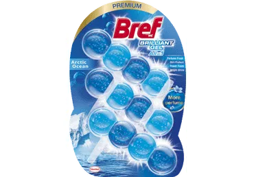 WC valiklis-gaiviklis BREF BRILLIANT GEL ARCTIC OCEAN, 126 g