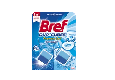 WC valomieji kubeliai BREF DUO-CUBES HYGIENE, 2x50 g