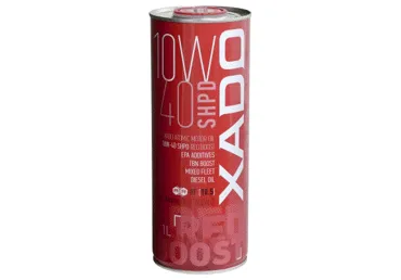 XADO Atomic Oil variklinė alyva 10W-40 SHPD RED BOOST (skardinė 1L)