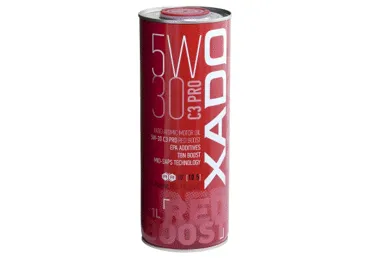XADO Atomic Oil variklinė alyva 5W-30 C3 Pro RED BOOST (skardinė 1L)