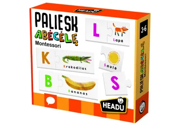 Žaidimas HEADU MONTESSORI PALIESK ABĖCĖLĘ, 1 vnt.
