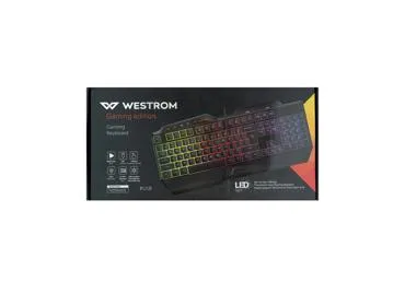RGB krāsu spēļu klaviatūra WESTROM
