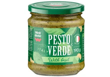Žaliasis pesto padažas WELL DONE, 190 g