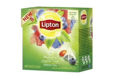 Zaļā tēja LIPTON Goji Bluberry 20x1,4g
