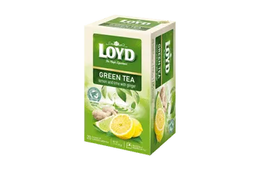 Zaļā tēja LOYD ar citronu un laimu 20x1,7 g