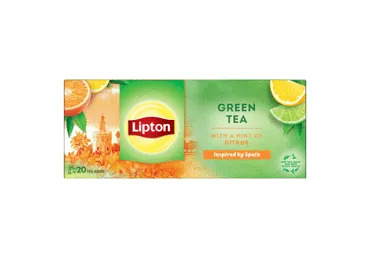 Žalioji arbata su citrusinių vaisių aromatu LIPTON, 25 vnt.
