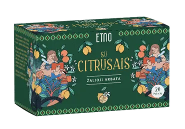 Žalioji arbata su citrina ir ginkmedžiu ETNO, 40 g