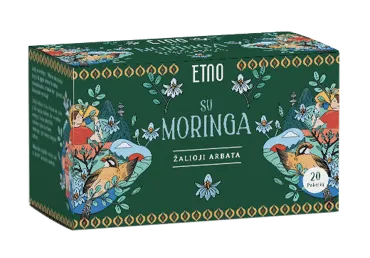 Žalioji arbata su moringomis ETNO, 40 g