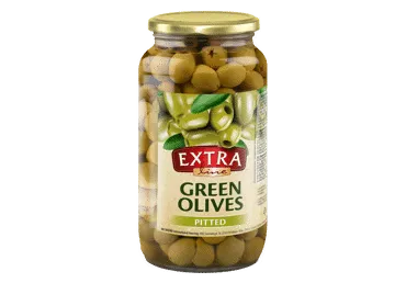 Žaliosios alyvuogės be kauliukų EXTRA LINE, 900 g