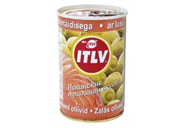 Žaliosios alyvuogės ITLV su lašišų įdaru, 300 g