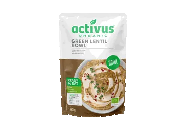 Ekologiškas žaliųjų lęšių troškinys ACTIVUS EKO, 283 g