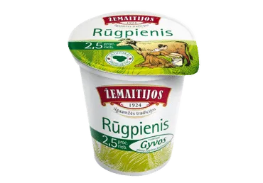 ŽEMAITIJOS rūgpienis, 2,5 % rieb., 500 ml