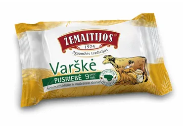 ŽEMAITIJOS varškė, 9 % rieb., 180 g