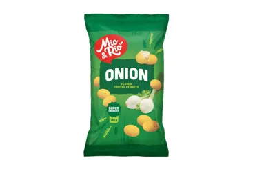 Žemės riešutai apvalkale MIO&RIO, svogūnų skonio, 190 g