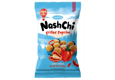 Žirnių ir avižų traškučiai NASHCHI, keptos paprikos skonio, 60 g