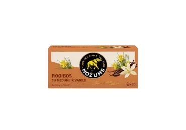 Žolelių arbata MOŽUMS ROOIBOS su medumi ir vanile, 20 x 2 g, 40 g
