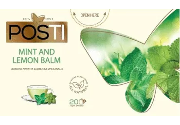 Žolelių arbata POSTI PREMIUM su mėtų ir melisų lapais, 30 g