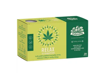 Žolelių arbata su kanapėmis RELAX ŽOLYNĖLIS, 30 g