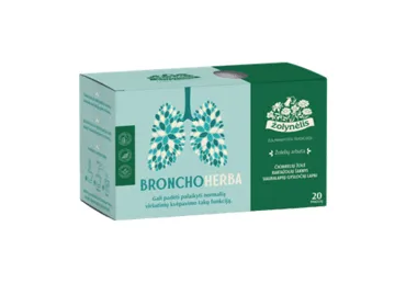 Žolelių arbata ŽOLYNĖLIS BRONCHOHERBA, 20 x 1,5 g, 30 g