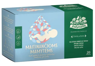 Žolelių arbata ŽOLYNĖLIS MAITINANČIOMS MAMYTĖMS, 20 x 1,5 g, 30 g