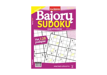 Žurnalas BAJORŲ SUDOKU, 1 vnt.